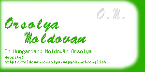 orsolya moldovan business card