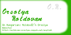 orsolya moldovan business card